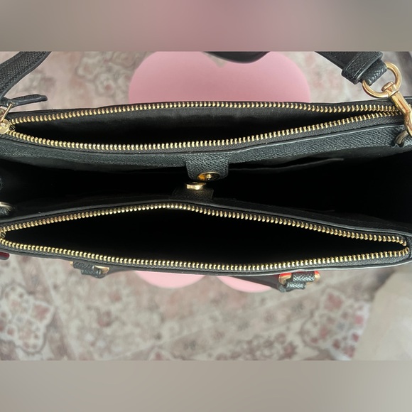 Coach Surrey Carryall Bag Purse in Red color block discontinued color - Picture 5 of 6